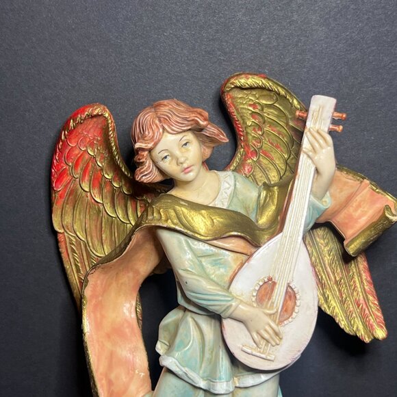 VTG Fontanini Simonetti Depose Italy 470 Angel w/ Mandolin Christmas Ornament - Picture 2 of 7